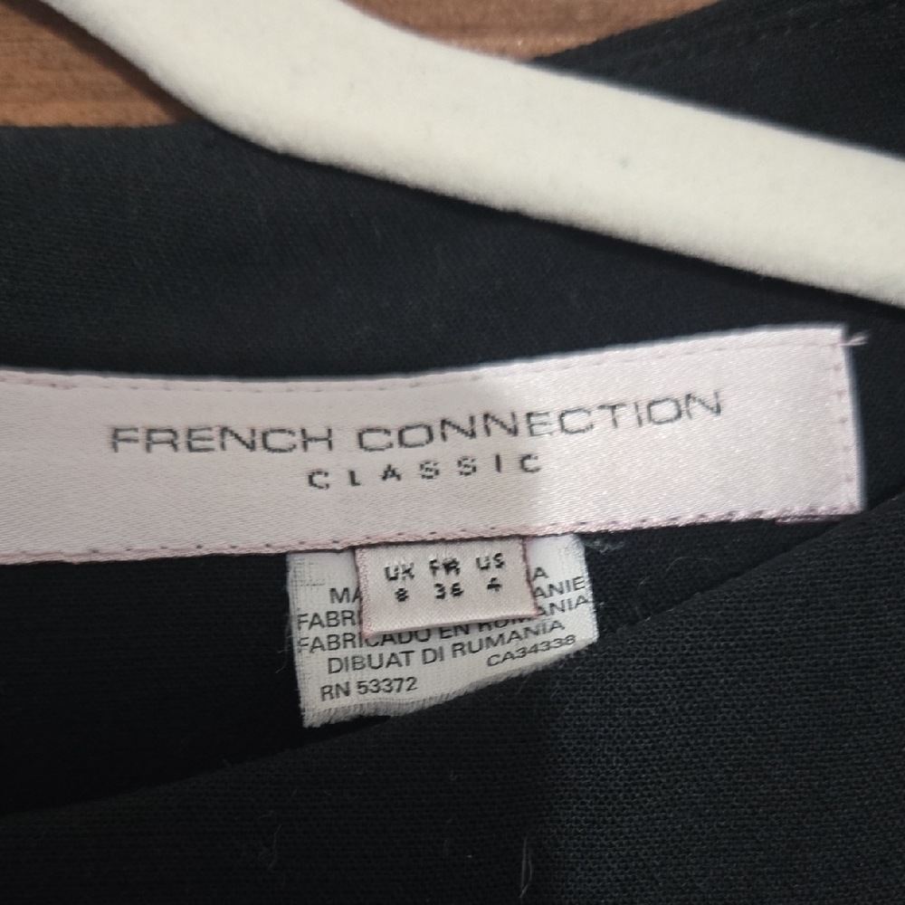 French Connection Classic Black Mini Dress - Picture 2 of 4